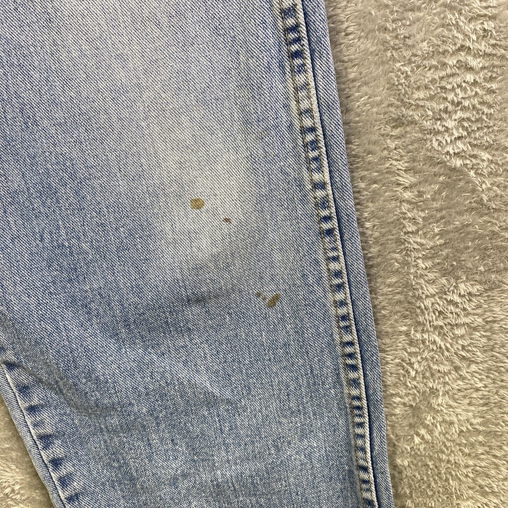 Wrangler Jeans Men Sz 40x29* Blue Denim Straight Workwear Cowboy Rodeo Western - Picture 14 of 14